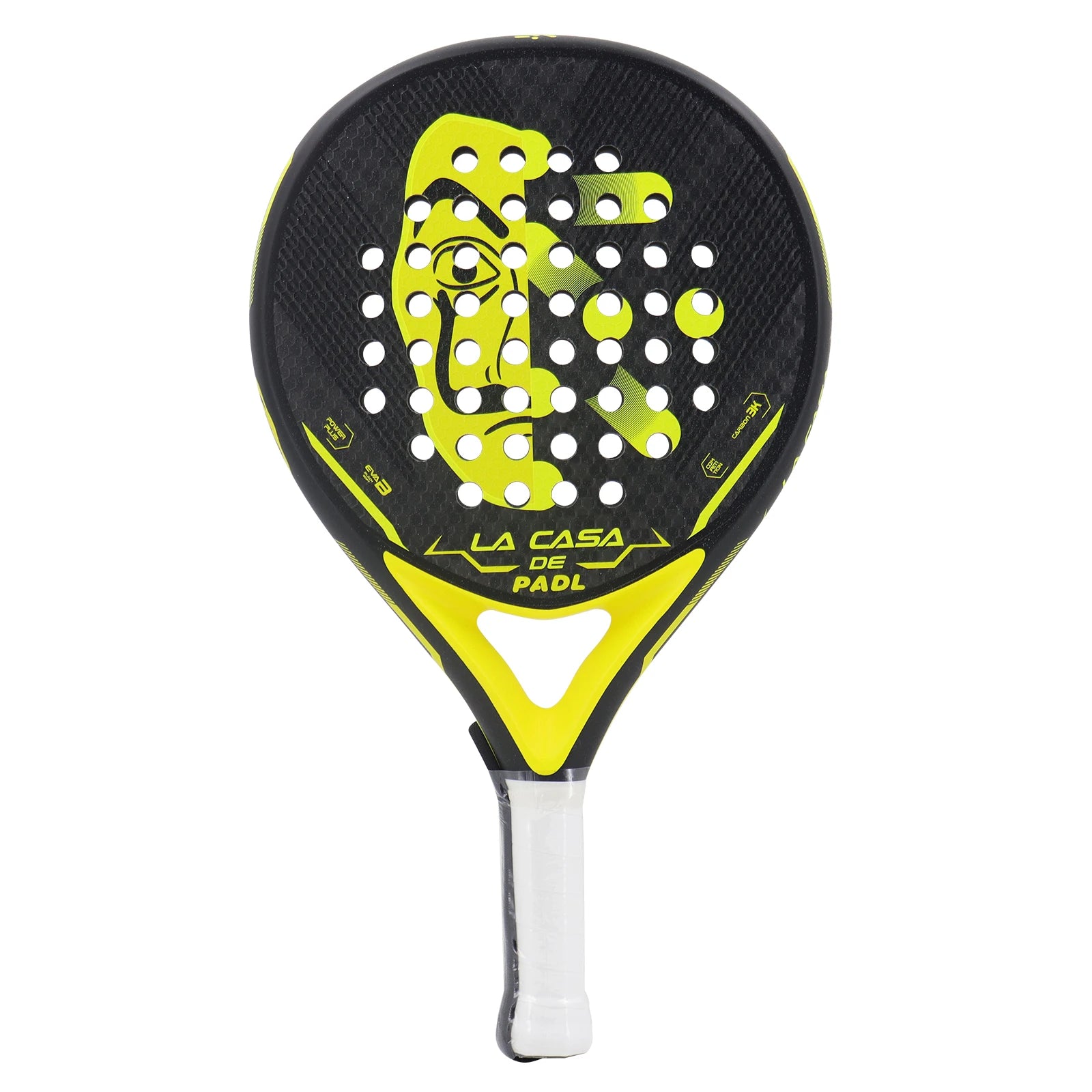 Padel Racket 2022 Carbon Fiber Soft EVA Surface High Balance Diamond Shape Sports Racket for Advanced Players Paddle
